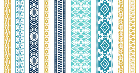 Lace border patterns vector set. Fashion cloth edge ornaments isolated. Lace strips. Ukrainian folk patterns. Card decorative bands. Delicate tapes. Craft elements.