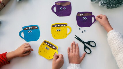 Idea for Christmas creativity with children.