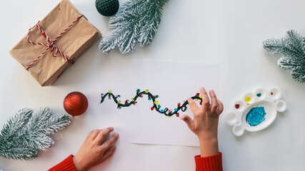 Idea for Christmas creativity with children.