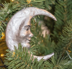 Christmas Tree Toy - Silver moon