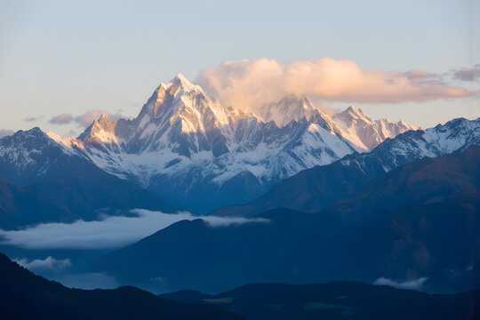 sunrise over the mountains