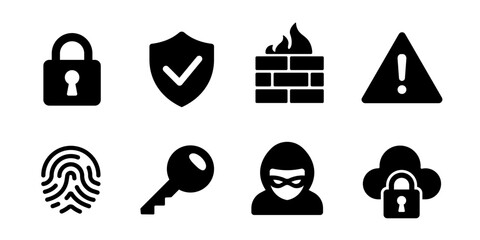 Cyber security icon. online security icon