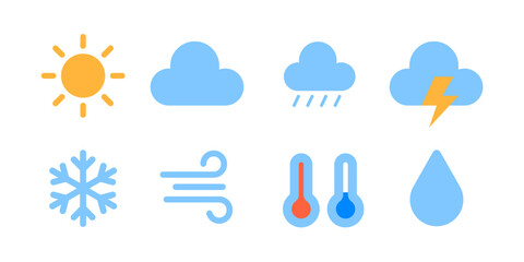 weather icon. weather icon set