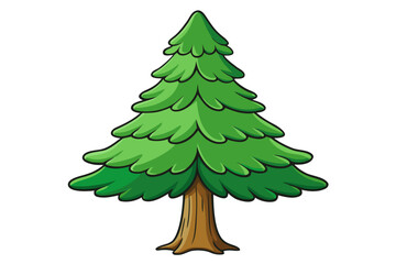 Cedar tree victor art design white background no name