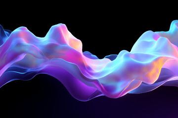 Awangardowe tło – abstrakcyjne kolorowe fale, geometryczne struktury i futurystyczne tekstury