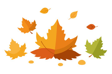 Obraz premium Autumn leaves composition