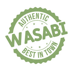 Wasabi grunge rubber stamp