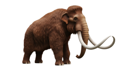 3D Realistic Woolly Mammoth with Tusks – Ice Age Animal