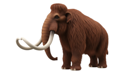 3D Realistic Woolly Mammoth with Tusks – Ice Age Animal