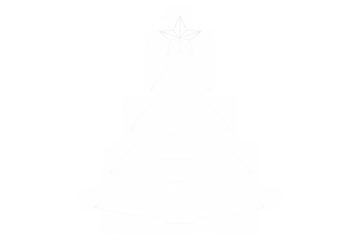 Glowing christmas tree silhouette effect with abstract light lines, festive holiday overlay on transparent background