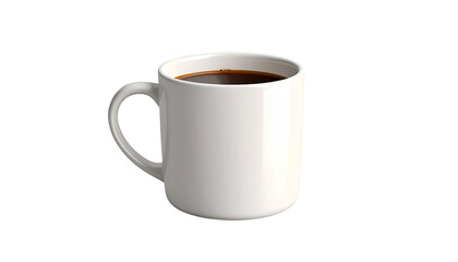 Obraz premium A clean white cup, perfect for coffee, tea, kitchen décor, and beverage-related designs.
