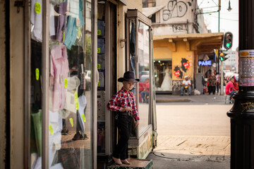 A mannequin on a street In Mexico City.