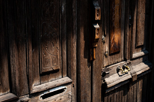 Old doorway in Mexico City.