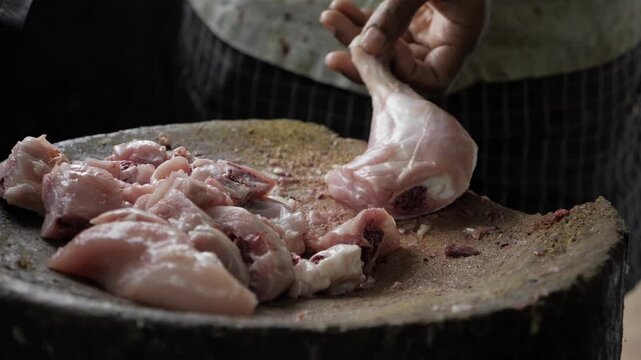 Chicken Cutting in Motion - A step-by-step guide to preparing succulent chicken