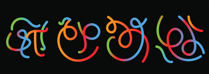 “Colorful Abstract Wave Pattern – Modern Geometric Vector Design with Fun Swirls, Fluid Lines, and Doodle Shapes for Children Background”
