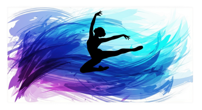 Ballet dancer isolated on transparent background - Powered by Adobe