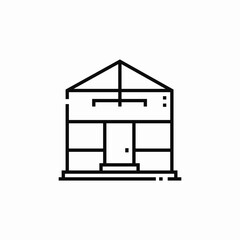 greenhouse farm icon sign vector