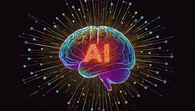 Ai brain neural network artificial intelligence machine learning deep learning concept for technology