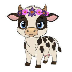 funny cow cartoon