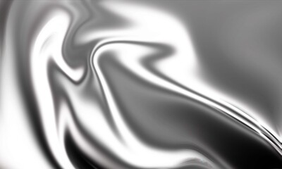 Luxury light grey silk fabric background with copy space 3d render .Abstract Silver Satin Fabric Wave Background, 3D Silver Fabric Flow for Elegant Design