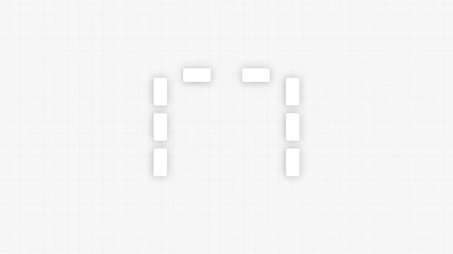 Blank grid layout for design with empty spaces for content  