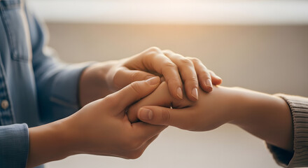 Gentle hands offering comfort and support, symbolizing care, love, and connection, perfect for conveying empathy and trust in any project