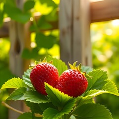 strawberry in the garden