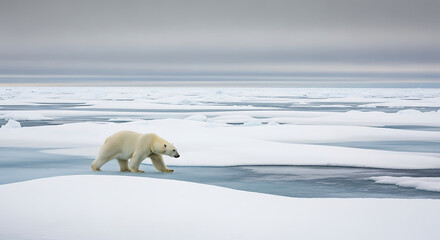 Arctic Solitude – Polar Bear on Ice
