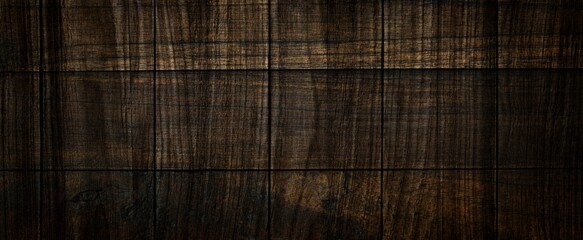Fototapeta premium Dark wood background, old black wood texture for background