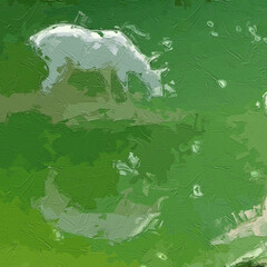 Various oil paintings, flowers, beautiful women, sheep scenery, lakes, plum blossoms, butterflies, misty clouds, and people in a fairyland on earth