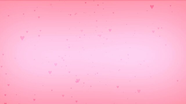 Animation of pink background with pulsating hearts perfect for valentines day, lovethemed projects, social media posts, or romantic videos.