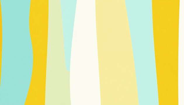 Abstract background with pastel color stripes and wavy shapes. Soft colors blend creating a playful pattern perfect for graphic design projects.