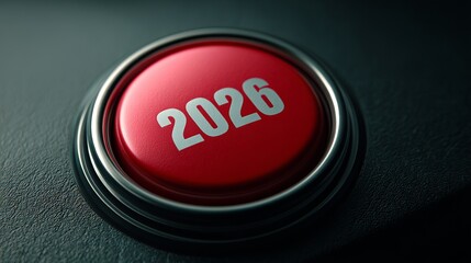 Press the Future Now Trigger the 2026 Button for Bold Decisions and Exciting Opportunities, Launch Your Vision for Tomorrow Today, New Year concept