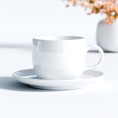 Porcelain cup and saucer elegant tea coffee set minimal classic tabletop style