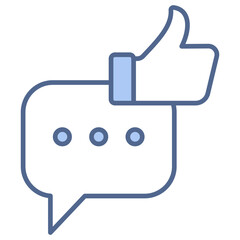 Feedback Blue Icon
