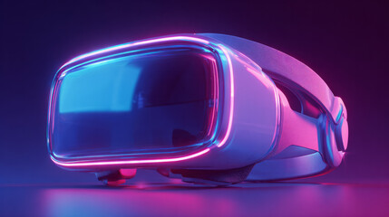 3D virtual reality helmet Metaverse idea Augmented reality