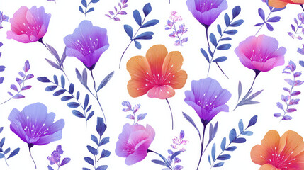 Isolated icon of flowers and leaves