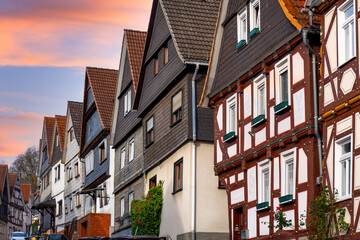Biedenkopf, Hessen, Kreis Marburg-Biedenkopf, Altstadtszene