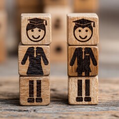 Graduation Achievement, Students, Classroom, Photo, Happy Environment, Close-Up View, Celebrating Success