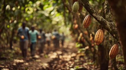 cocoa farm workers