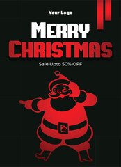 Merry Christmas Celebration Winter Festive 50 off banner design