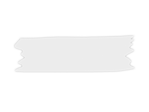 White Tape Strip Illustration on White Background