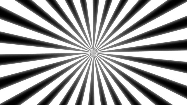 Black and white sunburst circle. Stripes sunburst.white and greay Animated Spiral Cartoon Backgrounds, cartoon-style retro comic background, abstract background,animated sunburst motion background.4k