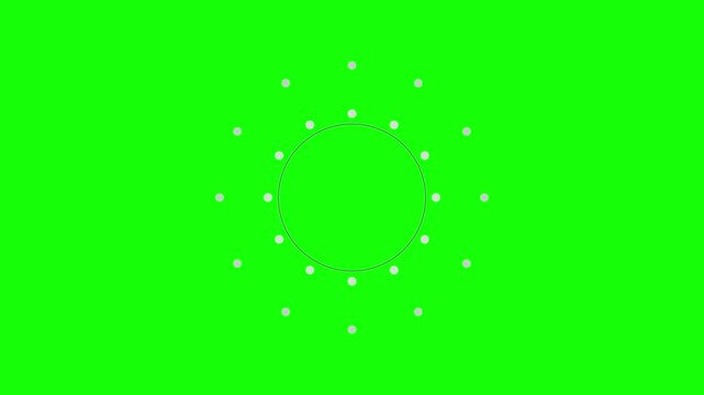 Circle Pop 3 Types with Green Screen 4K Abstract Bubble Animation for VFX and Motion Graphics