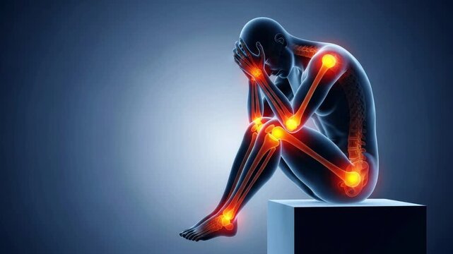 Digital Illustration of Full Body Joint Pain