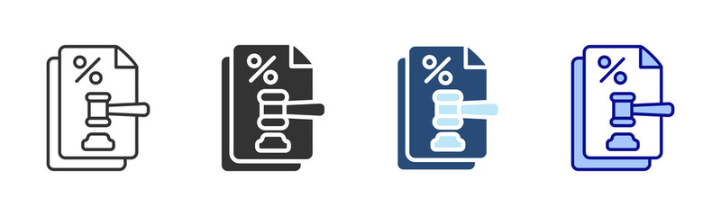 Pro Bono Icon Set. Designed In Multi Style