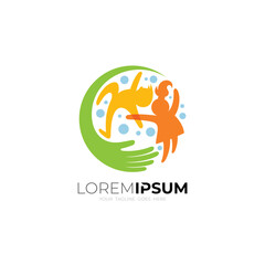 logo of two men and women in a loving embrace