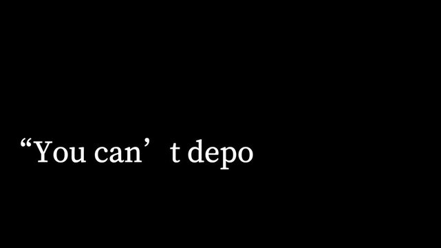 A black background with white text that reads &ldquo;you can&rsquo;t deposit exc&rdquo; in a simple serif font