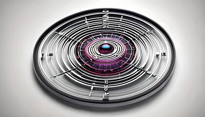 Futuristic Abstract Clock Design