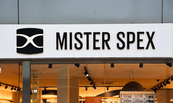 Kiel, Germany - 05. November 2025: Mister Spex retail store storefront with brand sign